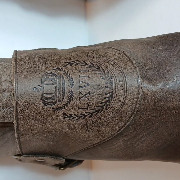 Lauren  RALPH LAUREN Delsa Tall Knee High Equestrian Riding Boots size 7.5 - Picture 9 of 16